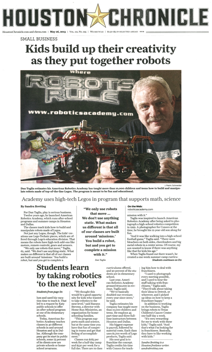 Cyberplads Analytisk enkel American Robotics Academy: News Articles